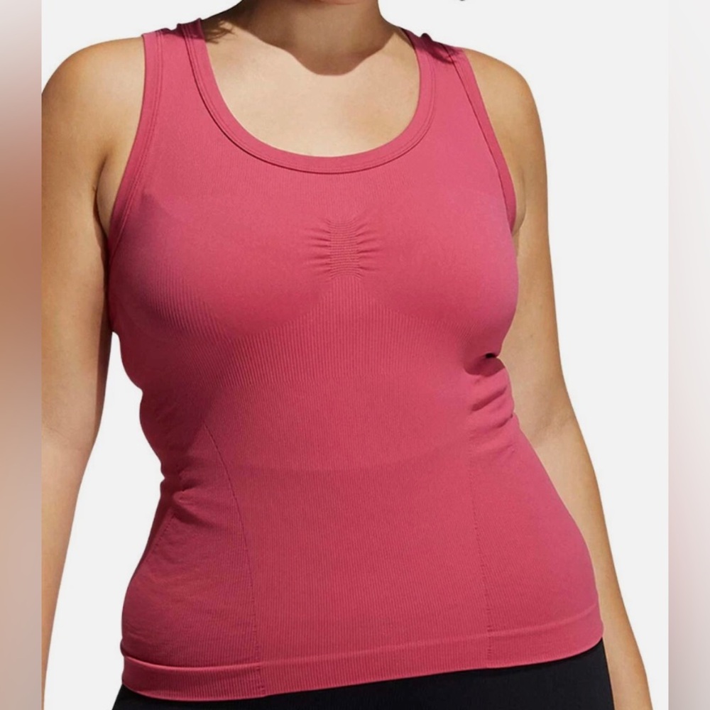 Pink Adidas Formotion Ribbed Sleeveless Tank Top